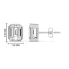 Load image into Gallery viewer, stud-earring-emerald-diamond-bezel-3-carat-in-white-gold-FD-EAR10516EMANGLE2-3.00CT-NL-WG-HW.jpg?v=1764054158