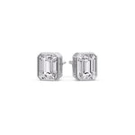 Load image into Gallery viewer, stud-earring-emerald-diamond-bezel-one-carat-in-platinum-FD-EAR10516EM-1.00CT-NL-WG_17ce3d11-6cf7-4744-be20-90a6cb0e9486.jpg?v=1748855944