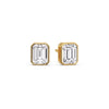 Load image into Gallery viewer, stud-earring-emerald-diamond-bezel-one-carat-in-yellow-gold-FD-EAR10516EMANGLE1-1.00CT-NL-YG.jpg?v=1748855944