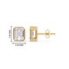 Load image into Gallery viewer, stud-earring-emerald-diamond-bezel-one-carat-in-yellow-gold-FD-EAR10516EMANGLE2-1.00CT-NL-YG-HW.jpg?v=1748855944