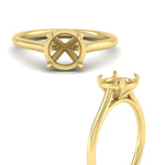 Load image into Gallery viewer, stunning-solitaire-semi-mount-ring-in-yellow-gold-FD11296SMRANGLE3-NL-YG
