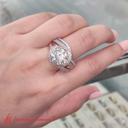 swirl-bridal-set-round-halo-diamond-with-baguette-in-FD10355RO