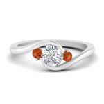 Load image into Gallery viewer, Swirl Bypass 3 Stone Ring