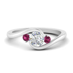 Load image into Gallery viewer, Swirl Bypass 3 Stone Ring