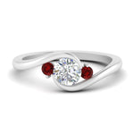 Load image into Gallery viewer, Swirl Bypass 3 Stone Ring