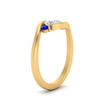 Load image into Gallery viewer, Swirl Bypass 3 Stone Ring