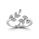 Load image into Gallery viewer, swirl-leaf-promise-diamond-ring-in-14K-white-gold-FD8342-NL-WG