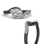 Load image into Gallery viewer, swirl-marquise-cut-diamond-engagement-ring-in-black-gold-fdenr11578-nl-bg.jpg