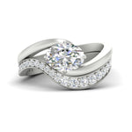 Load image into Gallery viewer, swirl-oval-east-west-diamond-wedding-ring-set-in-white-gold-fd11522-nl-wg