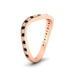 Load image into Gallery viewer, swirl-pave-black-diamond-wedding-band-in-rose-gold-fd11522bgblackangle2-nl-rg
