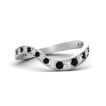 Load image into Gallery viewer, swirl-pave-black-diamond-wedding-band-in-white-gold-fd11522bgblack-nl-wg