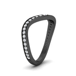 Load image into Gallery viewer, swirl-pave-diamond-Wedding-band-in-black-gold-fd11522bangle2-nl-bg