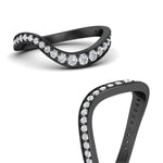 Load image into Gallery viewer, swirl-pave-diamond-Wedding-band-in-black-gold-fd11522bangle3-nl-bg