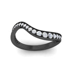 Load image into Gallery viewer, swirl-pave-diamond-Wedding-band-in-black-gold-fd11522bangle5-nl-bg