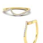 Load image into Gallery viewer, swirl-pave-diamond-wedding-band-in-yellow-gold-fdens7806ovbangle3-nl-yg.jpg?v=1759992381