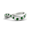 Load image into Gallery viewer, swirl-pave-emerald-wedding-band-in-white-gold-fd11522bgemgr-nl-wg