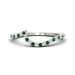 Load image into Gallery viewer, swirl-pave-emerald-wedding-band-in-white-gold-fdens7806ovbgemgr-nl-wg.jpg?v=1759992381