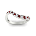 Load image into Gallery viewer, swirl-pave-ruby-wedding-band-in-white-gold-fd11522bgrudrangle5-nl-wg
