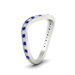 Load image into Gallery viewer, swirl-pave-sapphire-wedding-band-in-white-gold-fd11522bgsablangle2-nl-wg