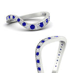 Load image into Gallery viewer, swirl-pave-sapphire-wedding-band-in-white-gold-fd11522bgsablangle3-nl-wg