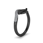 Load image into Gallery viewer, swirl-semi-mount-diamond-engagement-ring-in-black-gold-fdenr11578sm-nl-bg.jpg