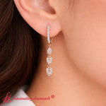Load image into Gallery viewer, tear-drop-chandelier-diamond-earring-in-rose-gold-fdear11521-nl-rg