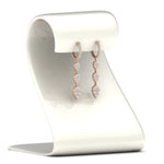 Load image into Gallery viewer, tear-drop-chandelier-diamond-earring-in-rose-gold-fdear11521stand-nl-rg