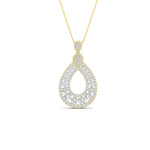 Load image into Gallery viewer, teardrop-diamond-cluster-pendant-in-yellow-gold-fdpd11558angle1-nl-yg.jpg?v=1771315354