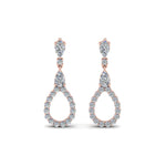 Load image into Gallery viewer, teardrop-diamond-earring-for-women-in-14K-rose-gold-FDEAR8106ANGLE1-NL-RG