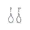 Load image into Gallery viewer, teardrop-diamond-earring-for-women-in-14K-white-gold-FDEAR8106ANGLE1-NL-WG