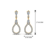 Load image into Gallery viewer, teardrop-diamond-earring-for-women-in-14K-yellow-gold-FDEAR8106ANGLE1-NL-YG