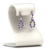 Load image into Gallery viewer, teardrop-diamond-earring-for-women-with-blue-sapphire-in-14K-rose-gold-FDEAR8106GSABLANGLE1-NL-RG