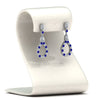 Load image into Gallery viewer, teardrop-diamond-earring-for-women-with-blue-sapphire-in-14K-white-gold-FDEAR8106GSABLANGLE1-NL-WG