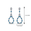 Load image into Gallery viewer, teardrop-diamond-earring-for-women-with-ice-blue-topaz-in-14K-white-gold-FDEAR8106GICBLTOANGLE1-NL-WG