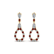 teardrop-diamond-earring-for-women-with-ruby-in-14K-yellow-gold-FDEAR8106GRUDRANGLE1-NL-YG