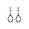Load image into Gallery viewer, teardrop-earring-for-women-with-black-diamond-in-14K-rose-gold-FDEAR8106GBLACKANGLE1-NL-RG