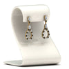 Load image into Gallery viewer, teardrop-earring-for-women-with-black-diamond-in-14K-yellow-gold-FDEAR8106GBLACKANGLE1-NL-YG