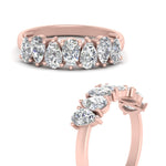 Load image into Gallery viewer, teardrop-wedding-band-diamond-1.50-carat-in-rose-gold-FD8294PEB-0.20CTANGLE3-NL-RG