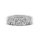 Load image into Gallery viewer, Teardrop 7 Stone Wedding Band