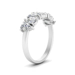 Load image into Gallery viewer, Teardrop 7 Stone Wedding Band