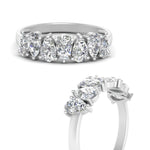 Load image into Gallery viewer, Teardrop 7 Stone Wedding Band