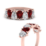 Load image into Gallery viewer, Teardrop Wedding Band Diamond 2.25 Carat