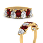 Load image into Gallery viewer, Teardrop Wedding Band Diamond 2.25 Carat