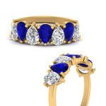 Load image into Gallery viewer, Teardrop Wedding Band Diamond 2.25 Carat