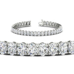 Load image into Gallery viewer, Tennis Bracelet 12 Carat Oval Diamond