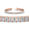 Load image into Gallery viewer, tennis-bracelet-basket-set-emerald-cut-20-carat-in-rose-gold-FDBRC10449EMANGLE2-20.00CT-NL-RG.jpg