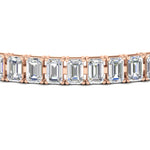 Load image into Gallery viewer, tennis-bracelet-basket-set-emerald-cut-20-carat-in-rose-gold-FDBRC10449EMANGLE5-20.00CT-NL-RG.jpg