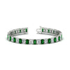 Load image into Gallery viewer, tennis-bracelet-basket-set-emerald-cut-20-carat-with-emerald-in-white-gold-FDBRC10449EMGEMGR-20.00CT-NL-WG.jpg