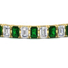 Load image into Gallery viewer, tennis-bracelet-basket-set-emerald-cut-20-carat-with-emerald-in-yellow-gold-FDBRC10449EMGEMGRANGLE5-20.00CT-NL-YG.jpg