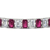 Load image into Gallery viewer, tennis-bracelet-basket-set-emerald-cut-20-carat-with-pink-sapphire-in-white-gold-FDBRC10449EMGSADRPIANGLE5-20.00CT-NL-WG.jpg